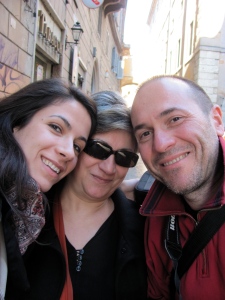 With my daughter and my cousin in "Trastevere"
